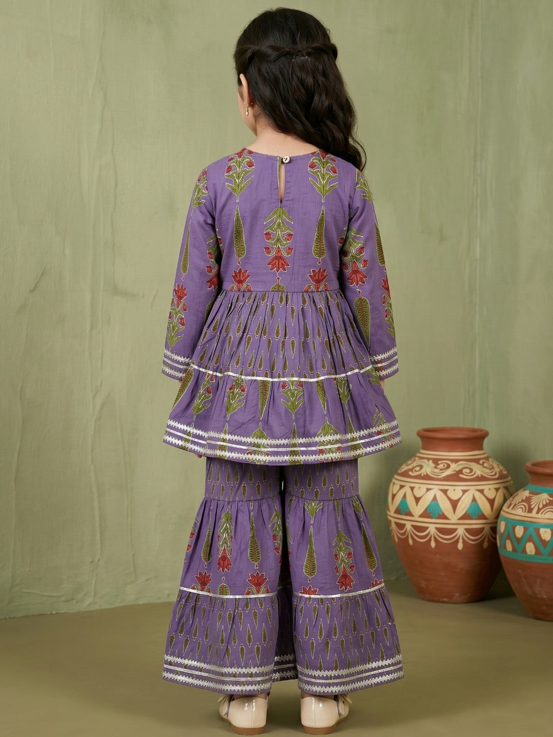 Roshni Girls’ Sharara Set