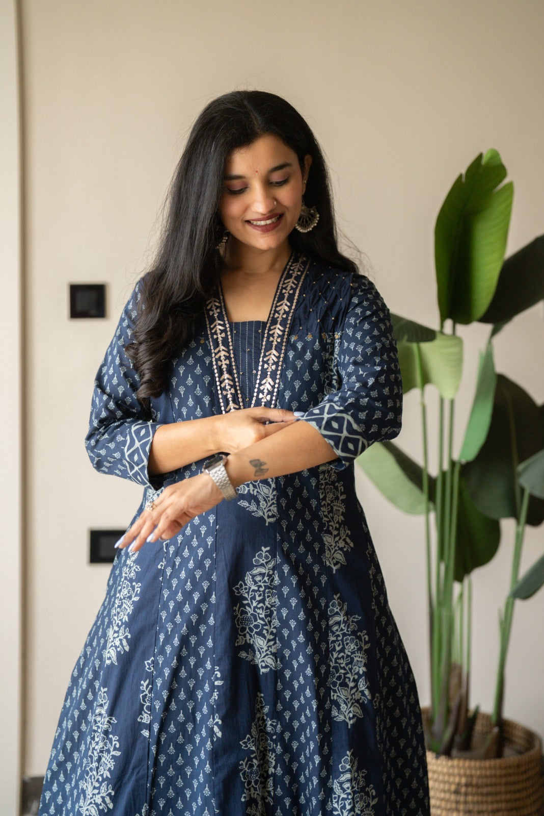 Nimya Indigo Anarkali Suit