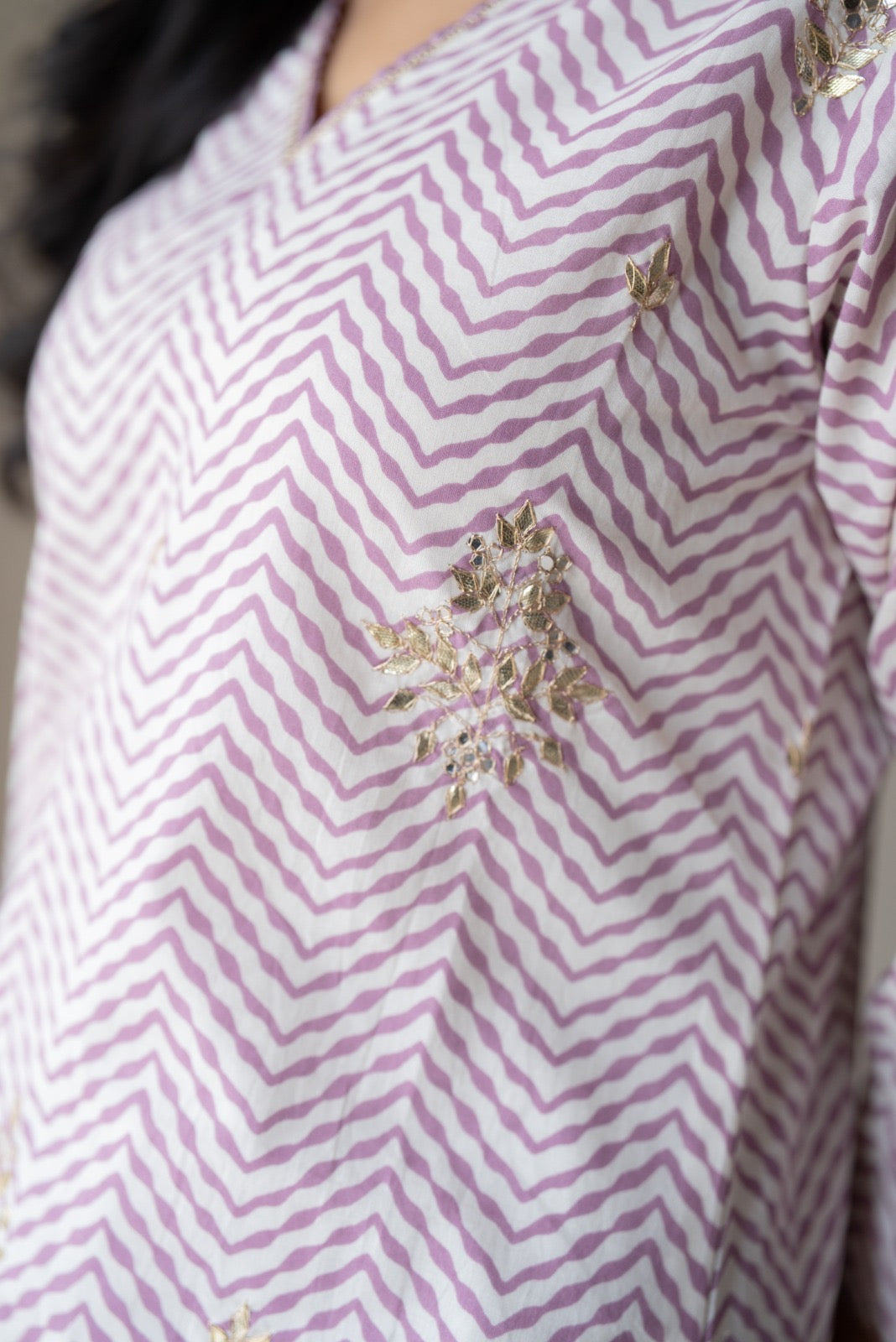 Namya Leheriya Sharara Set- Lavender