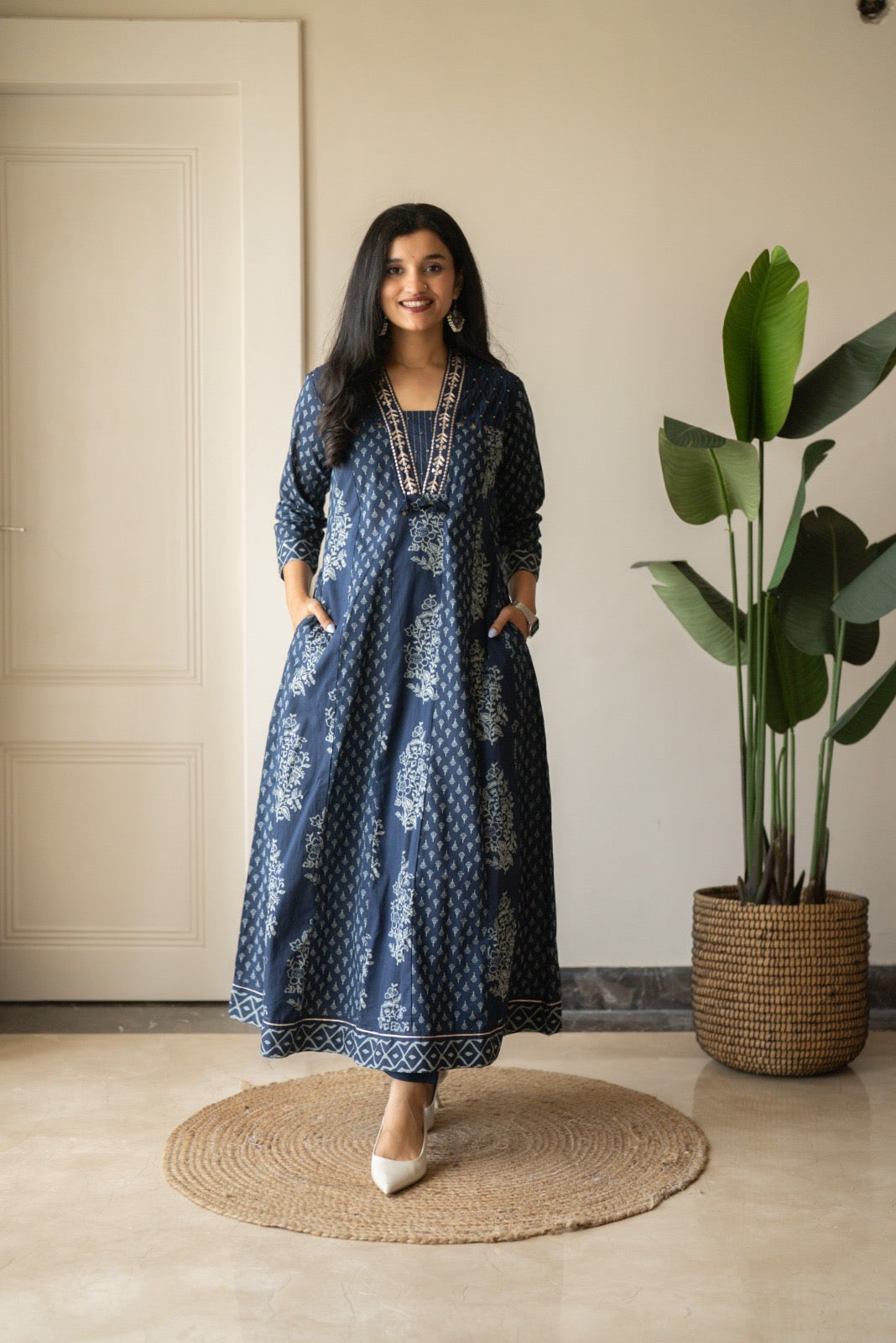 Nimya Indigo Anarkali Suit