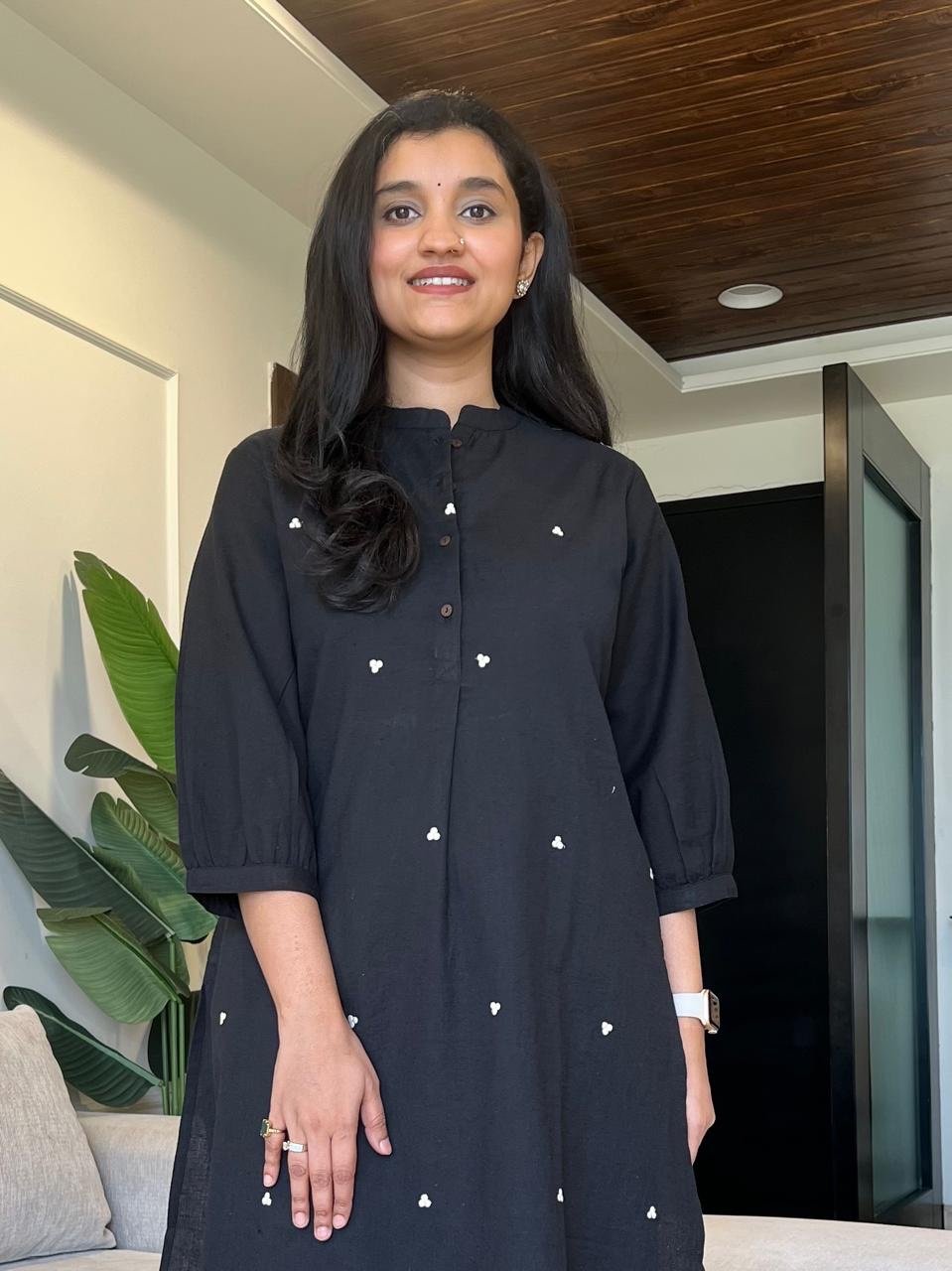 Tasha Minimal Cotton Set- Black