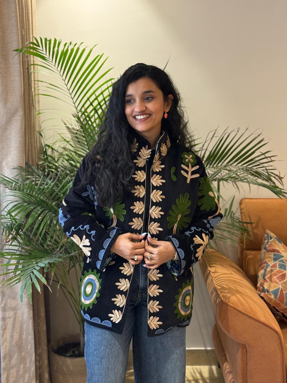 Sujani Velvet Jacket- Night