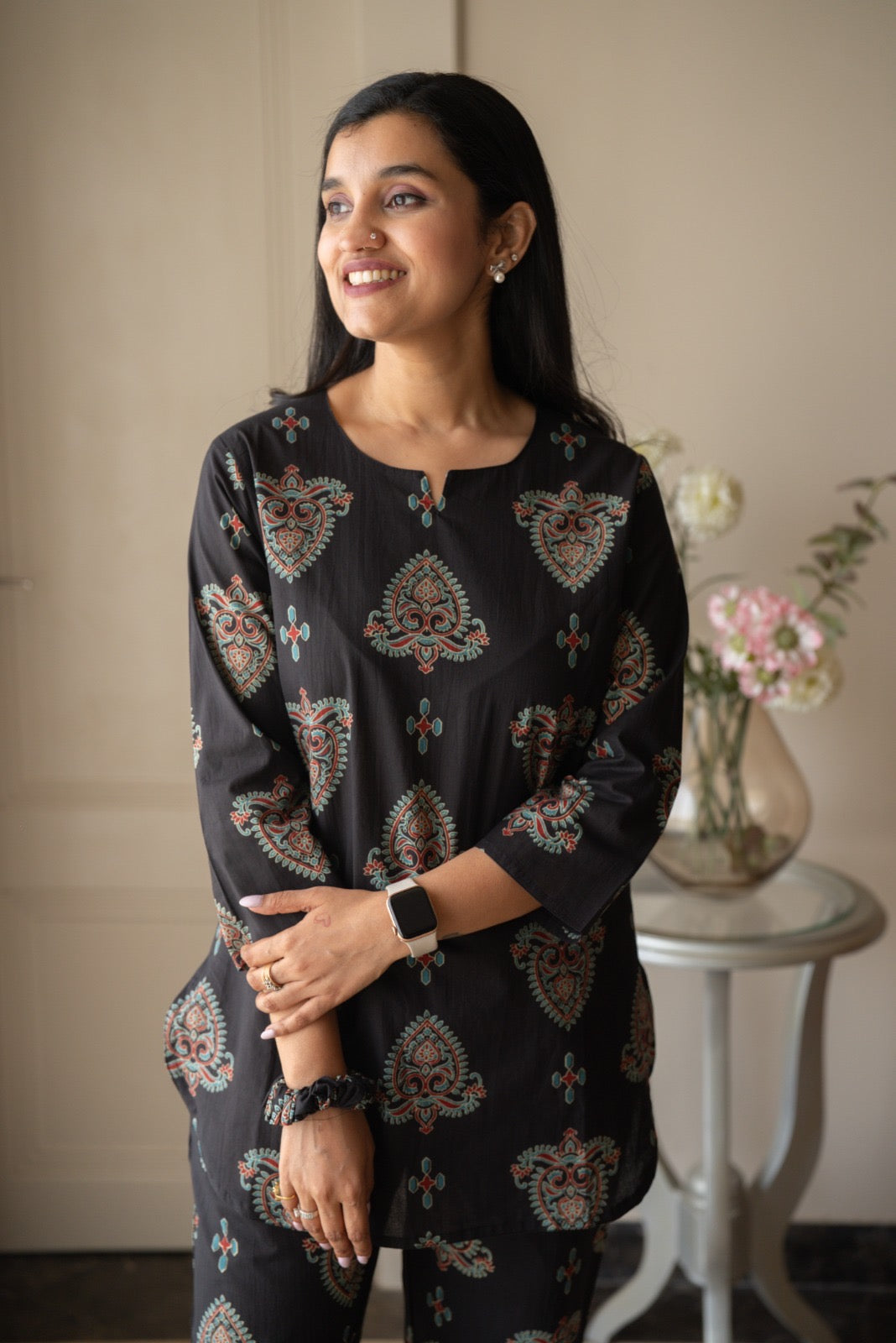 Rika Cotton Lounge Set- Black Boota