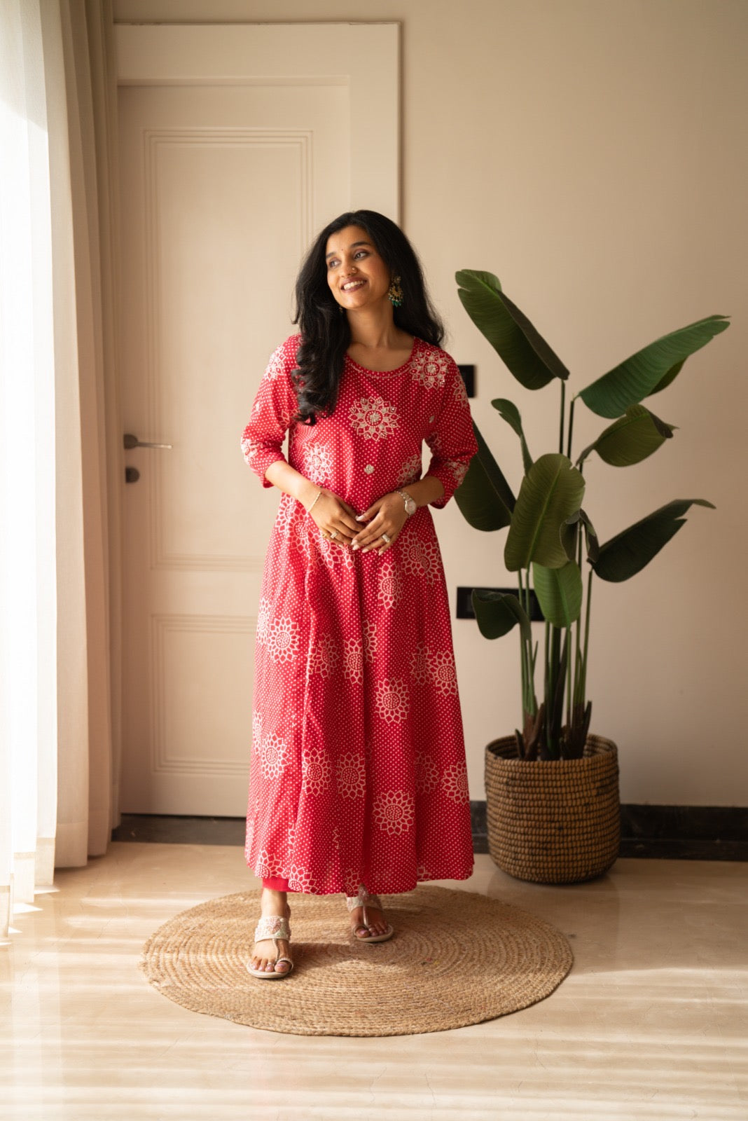 Gaurisha Bandhej Anarkali Suit