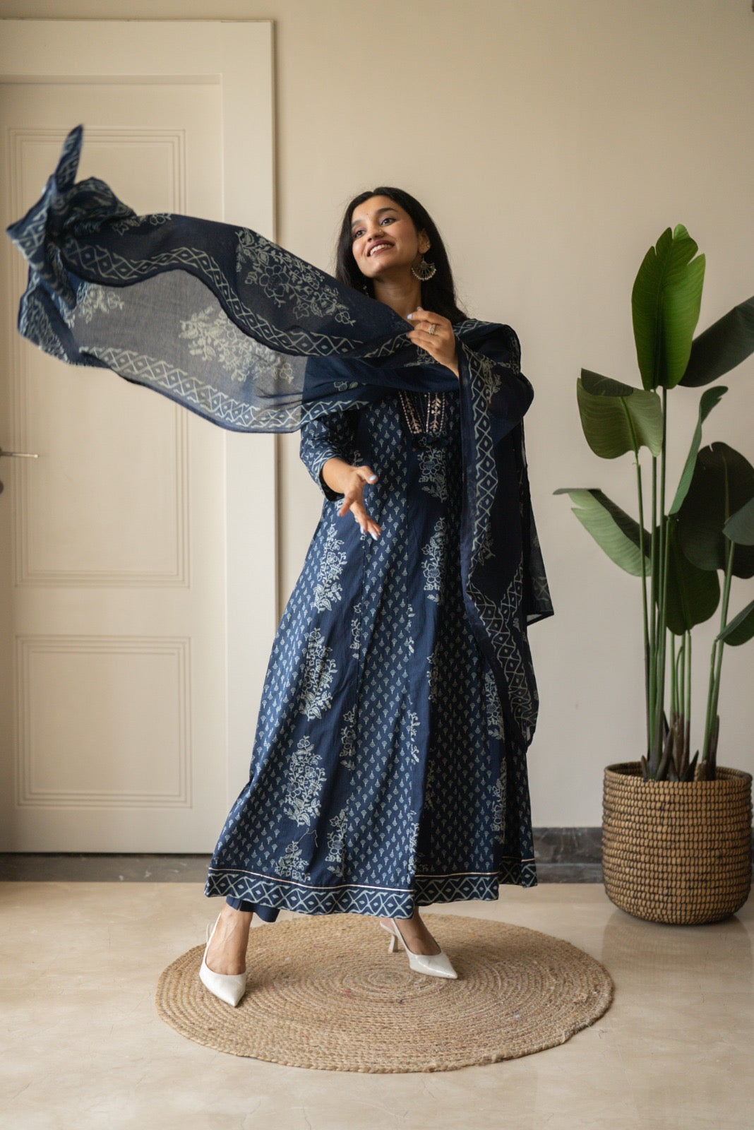 Nimya Indigo Anarkali Suit