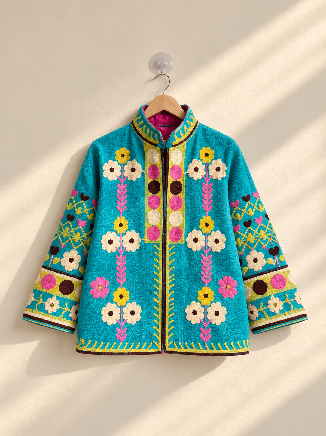 Suzani TNT Jacket- Green Colorful