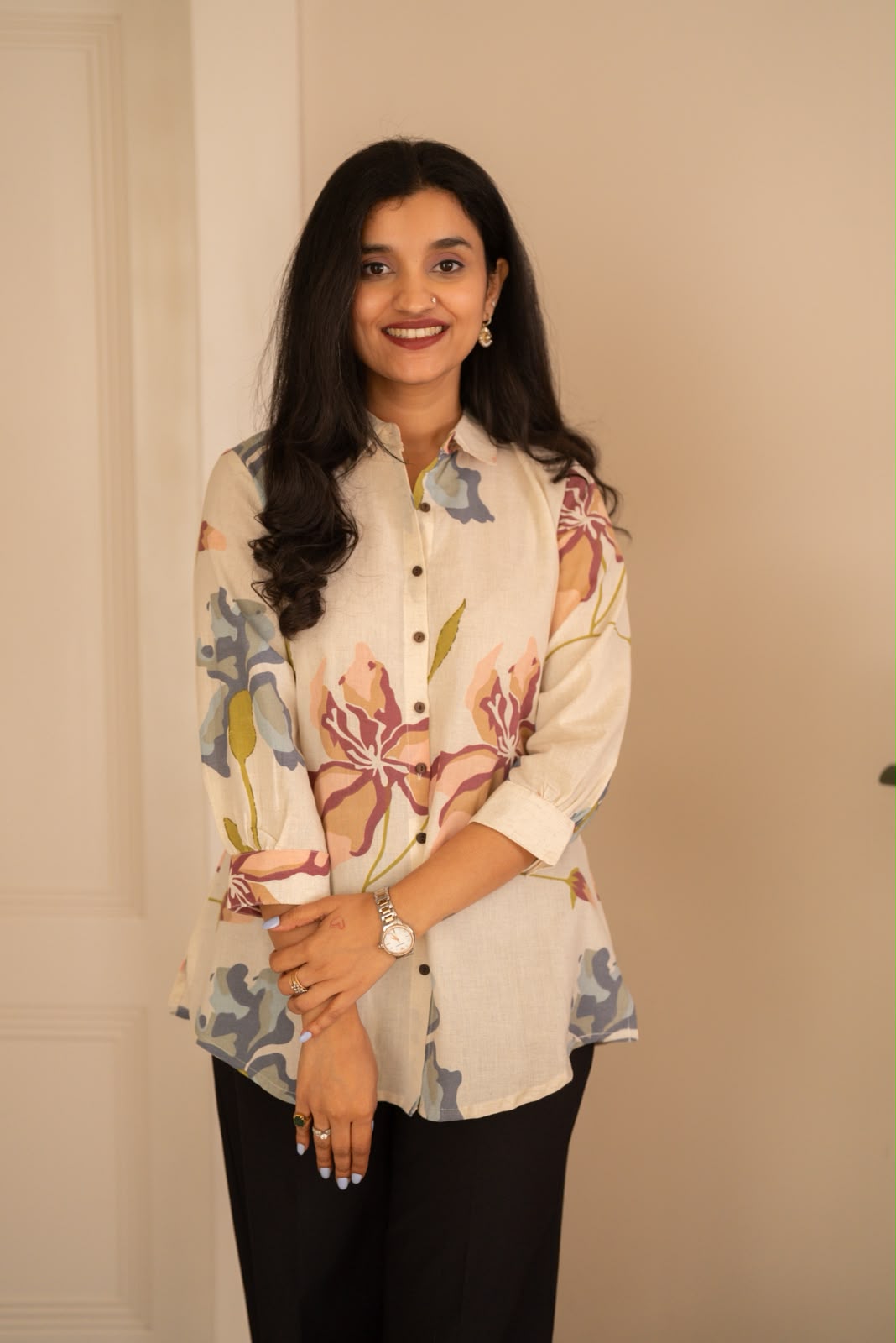 Zora Slub Cotton Shirt- Daisy