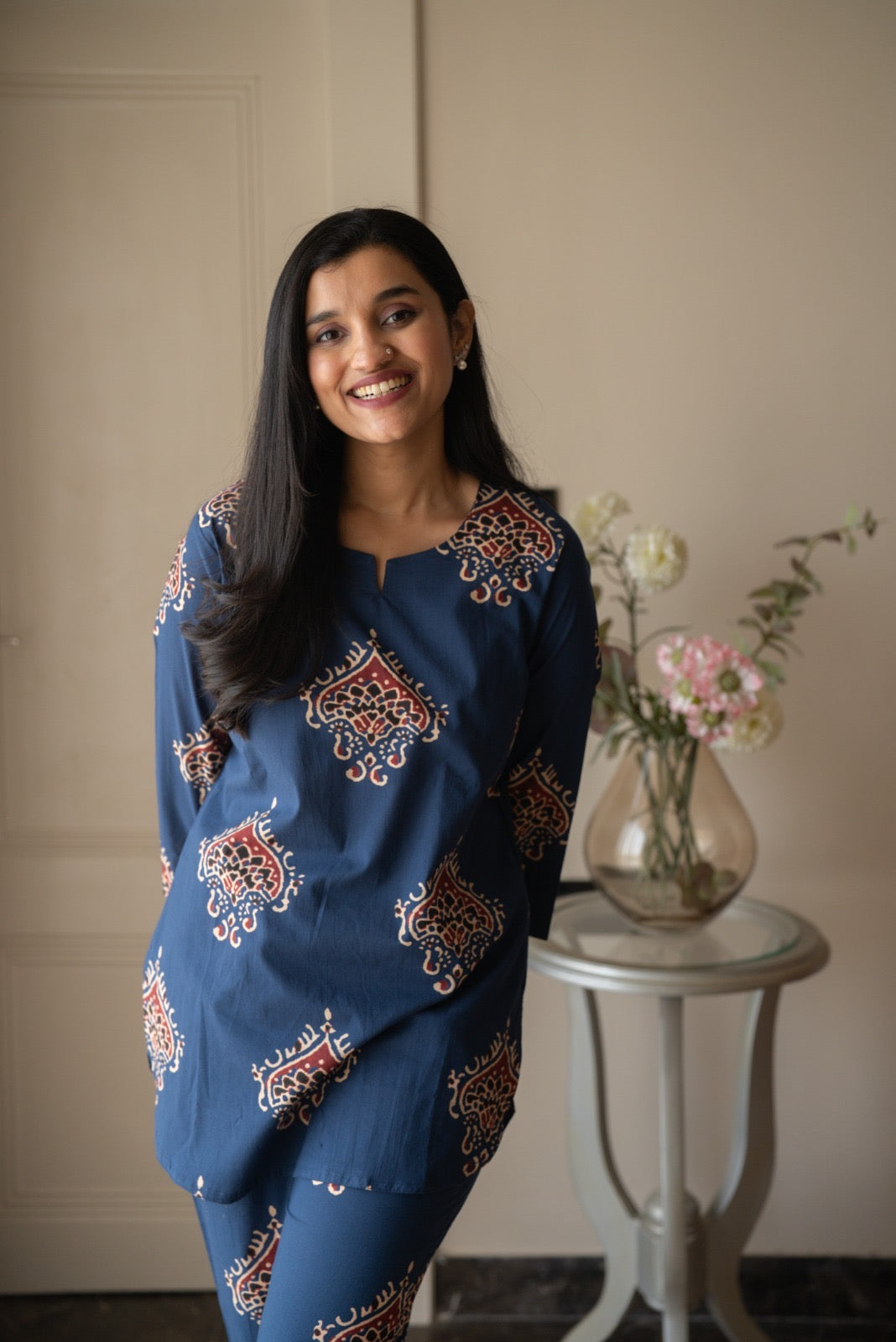 Rika Cotton Lounge Set- Blue Boota
