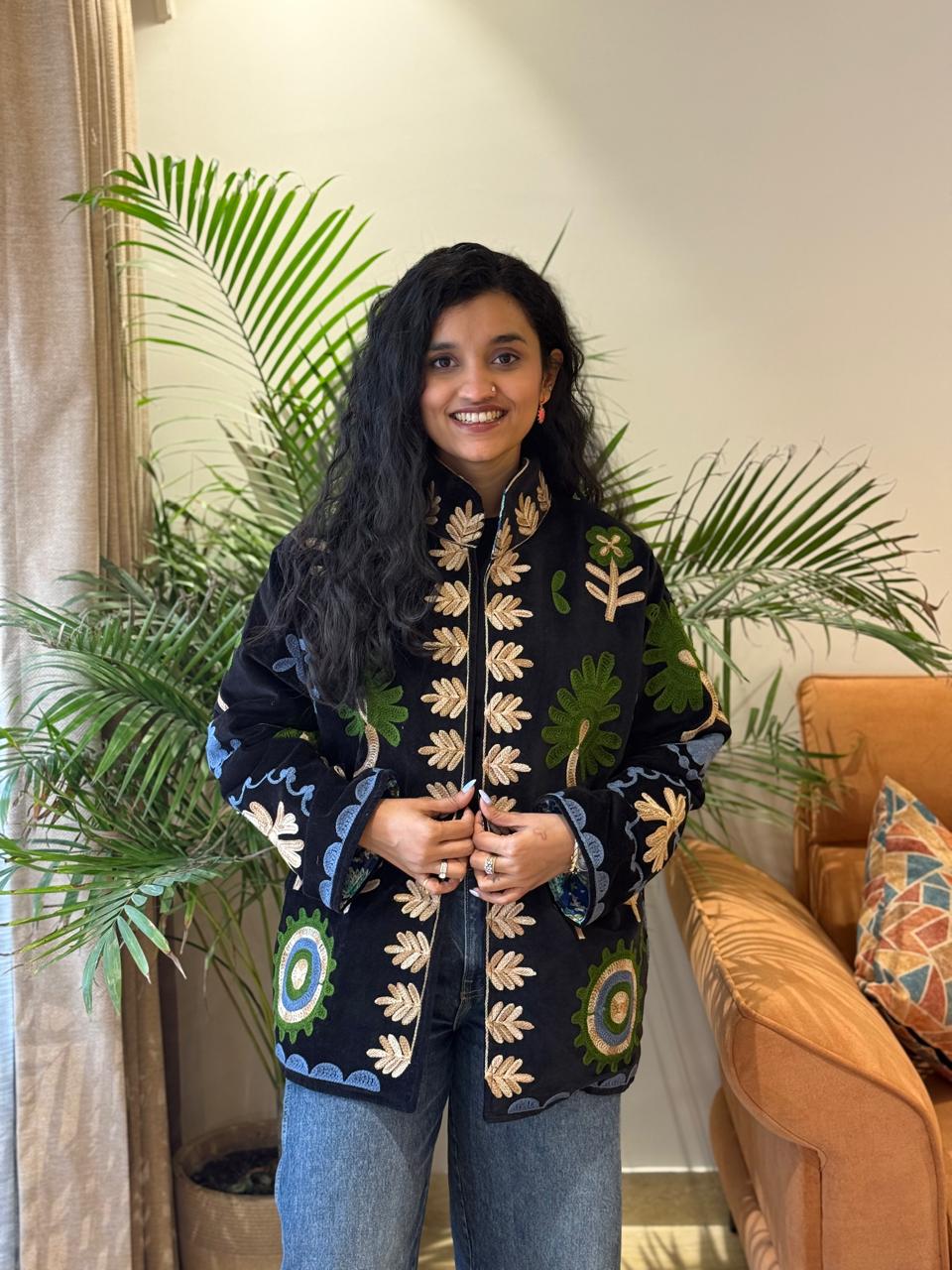 Sujani Velvet Jacket- Night