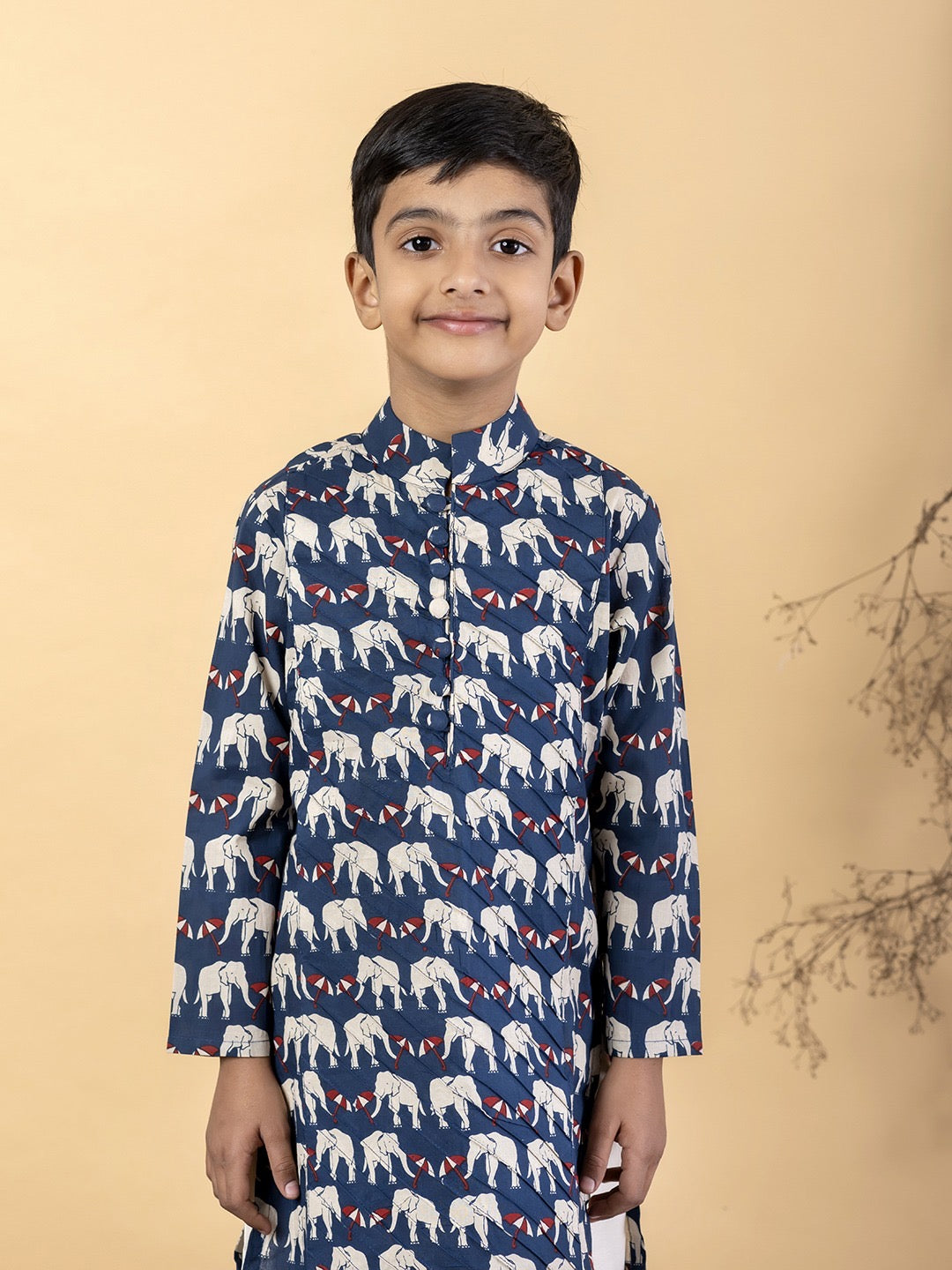 Hathi Print Boys’ Kurta Set