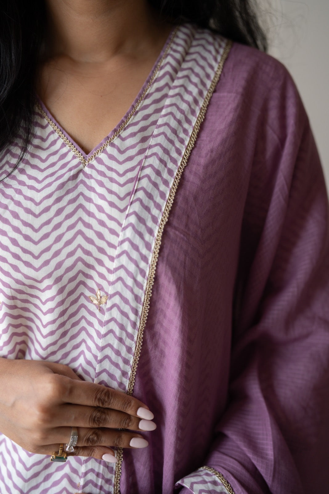 Namya Leheriya Sharara Set- Lavender