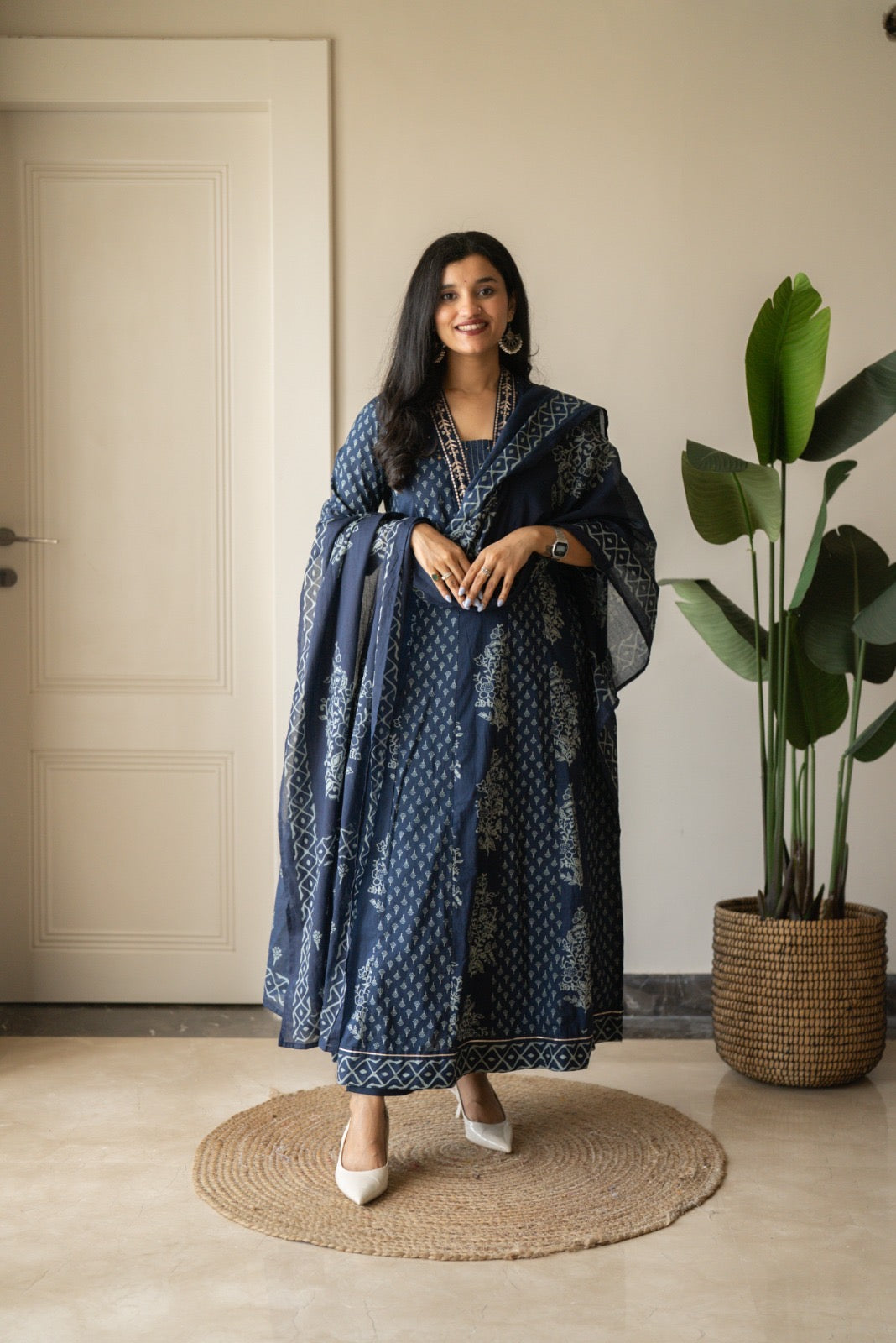 Nimya Indigo Anarkali Suit