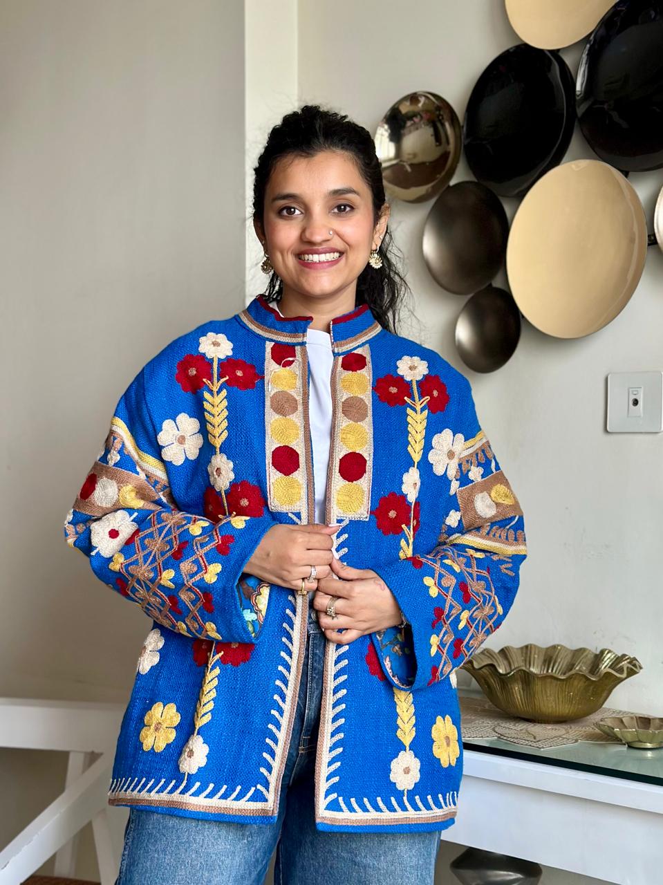 Suzani TNT Jacket- Electric Blue