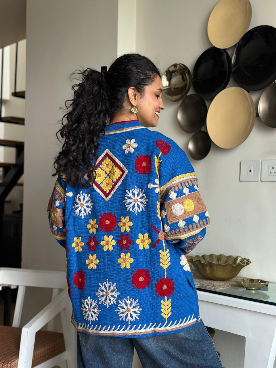 Suzani TNT Jacket- Electric Blue