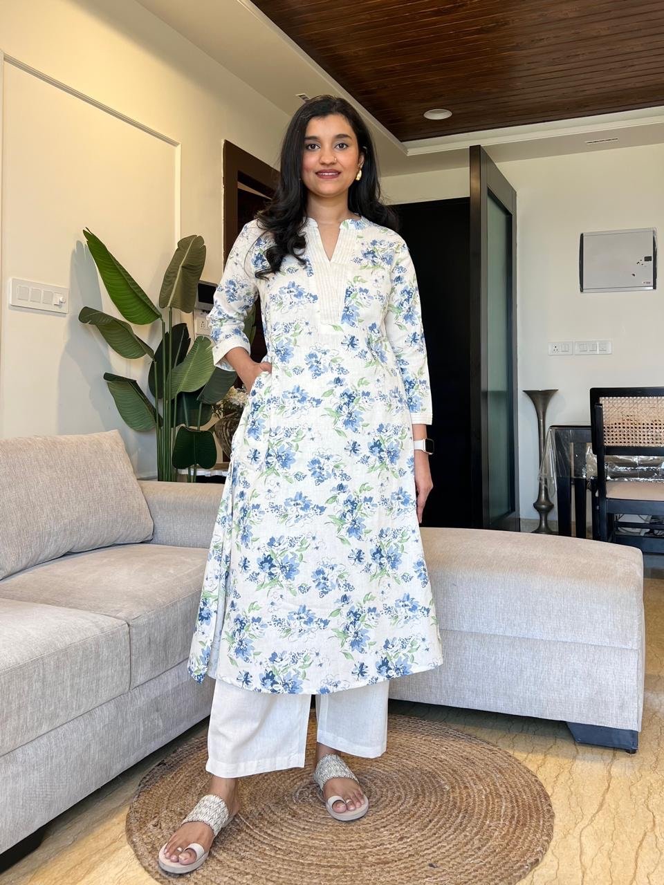 Liza Refreshing Floral Pant Set