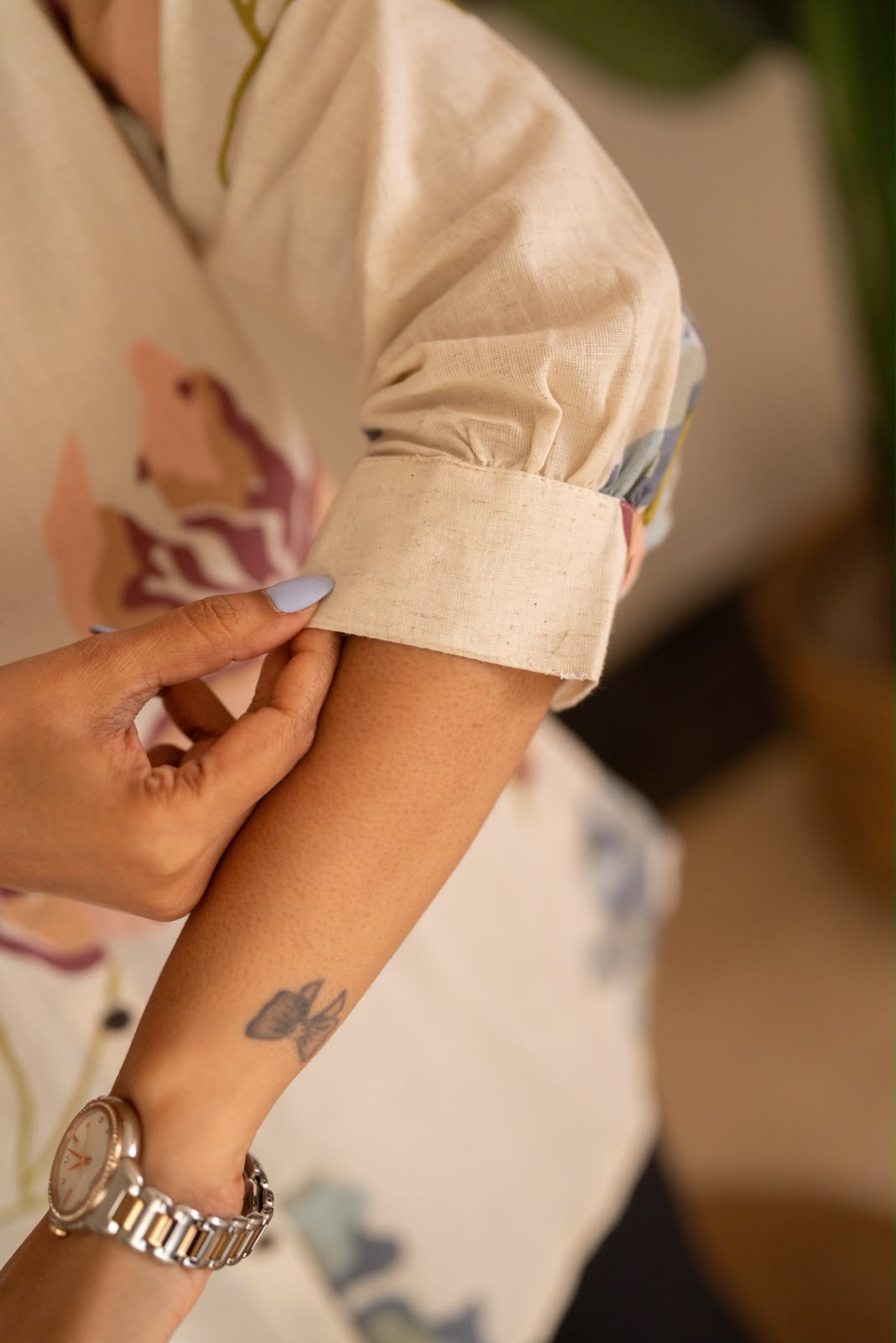 Zora Slub Cotton Shirt- Daisy