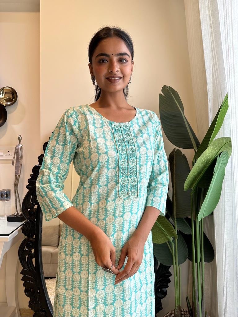 Mint Green Soft Kurta