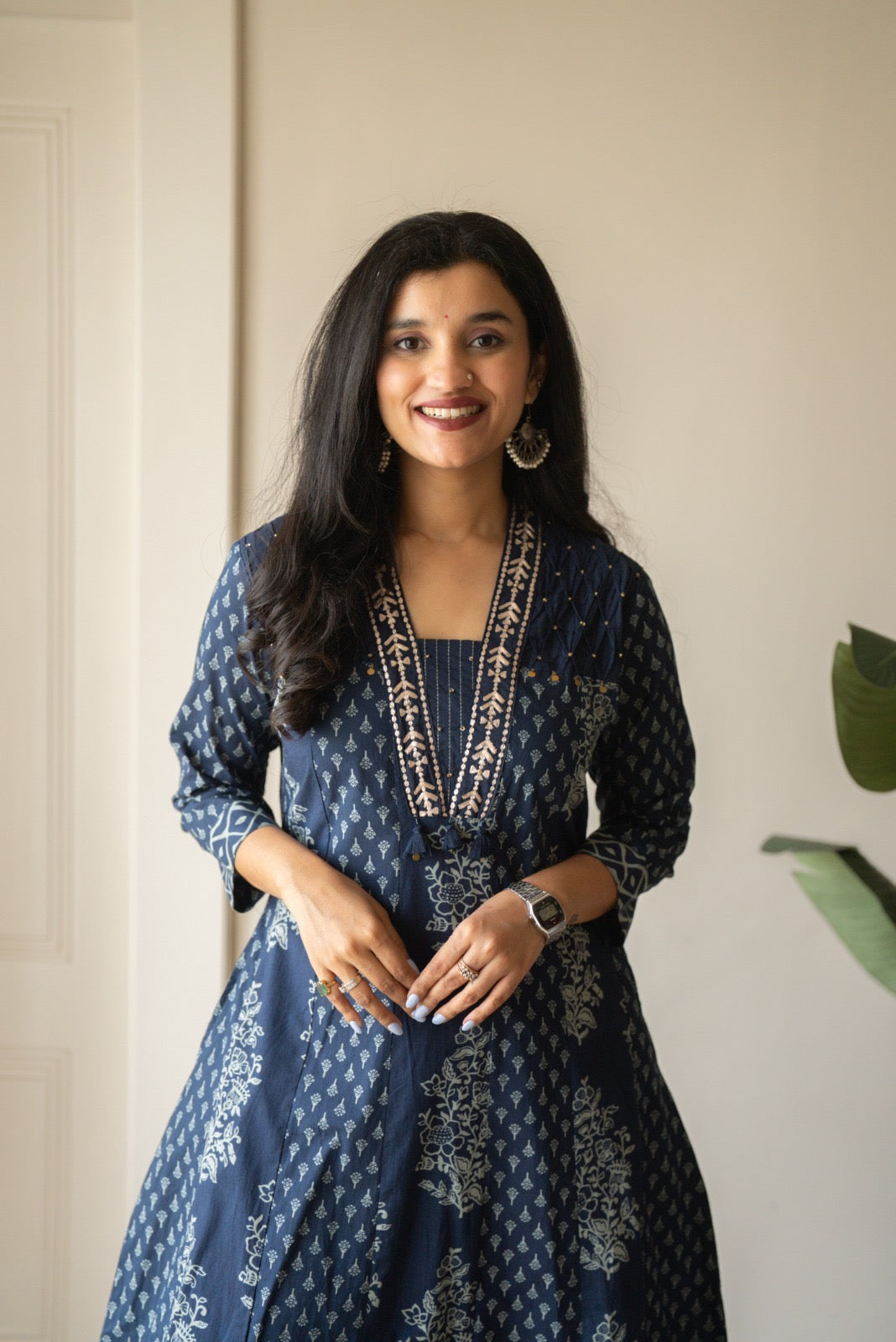 Nimya Indigo Anarkali Suit