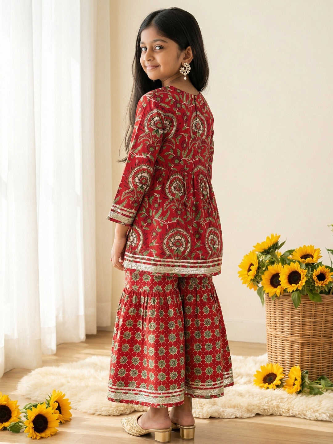 Chakri Girls’ Gharara Set
