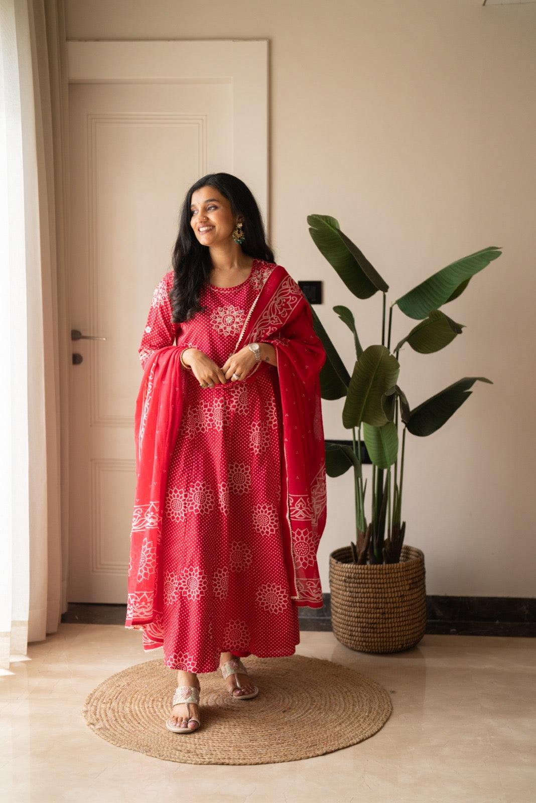 Gaurisha Bandhej Anarkali Suit