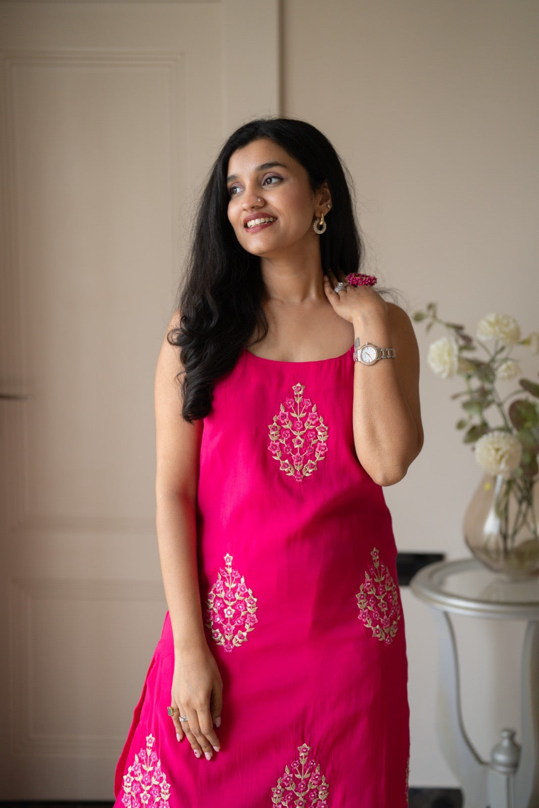 Mehieka Pink Farshi Luxe Suit