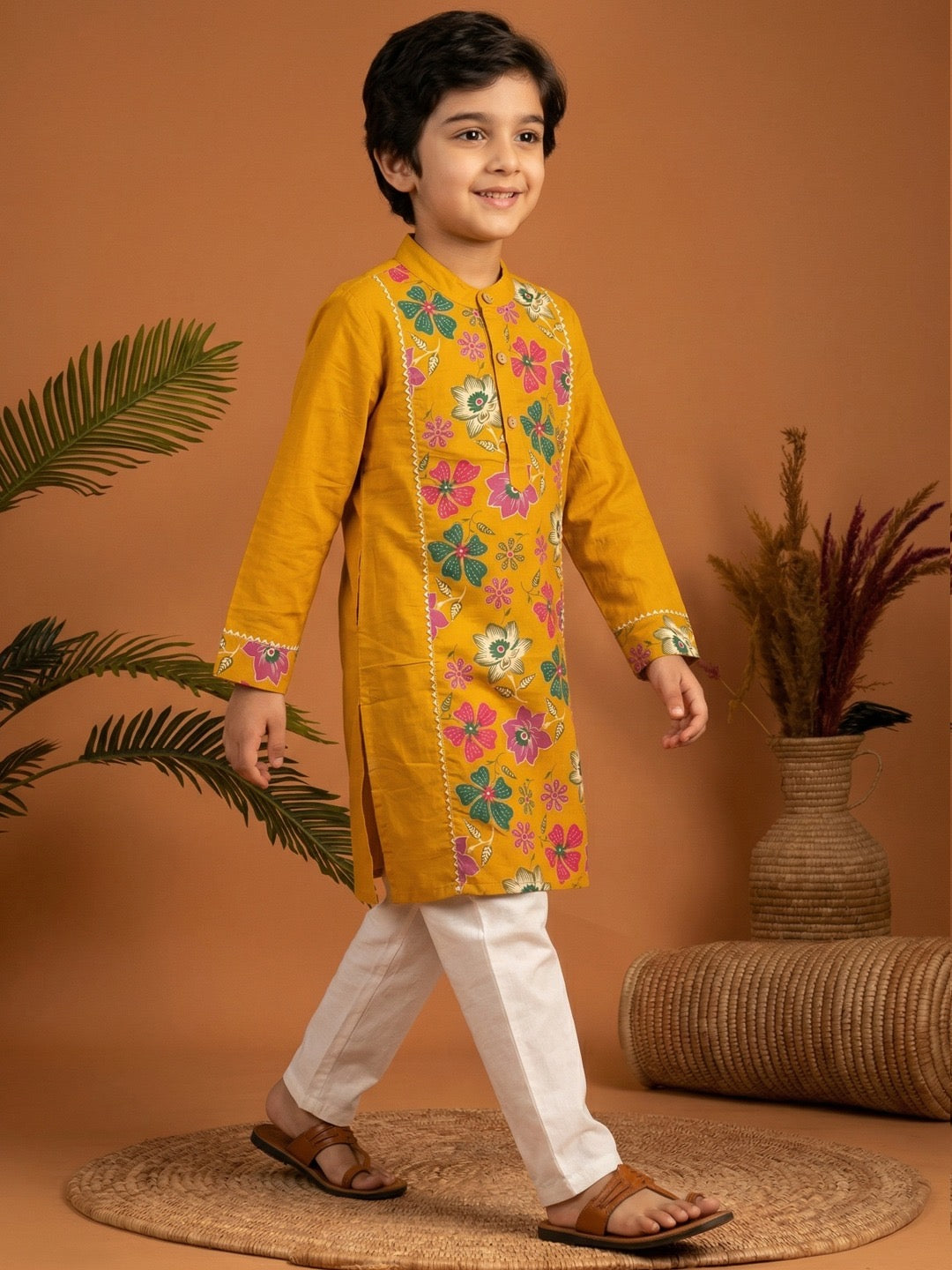 Gulmohar Boys’ Kurta Set