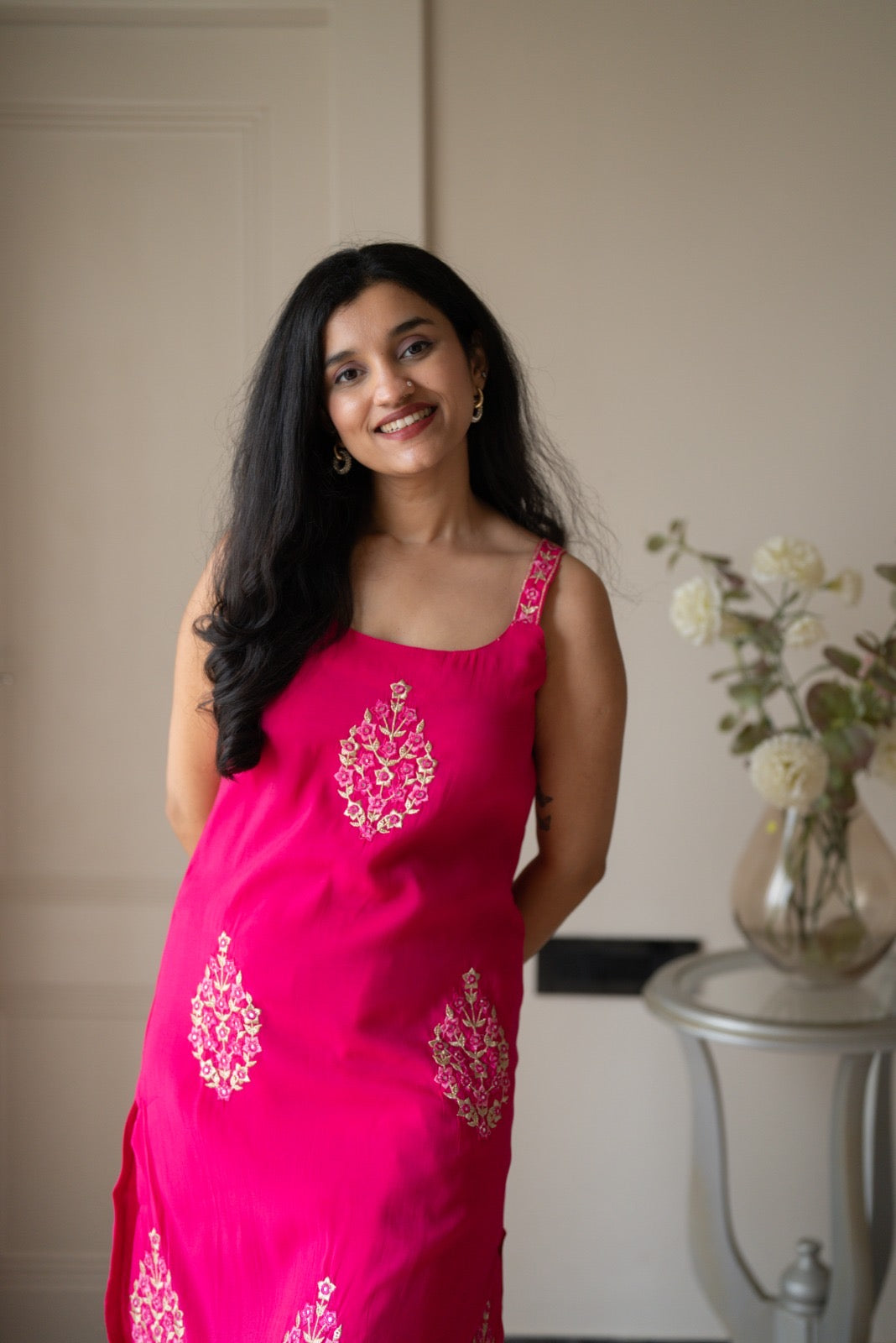 Mehieka Pink Farshi Luxe Suit