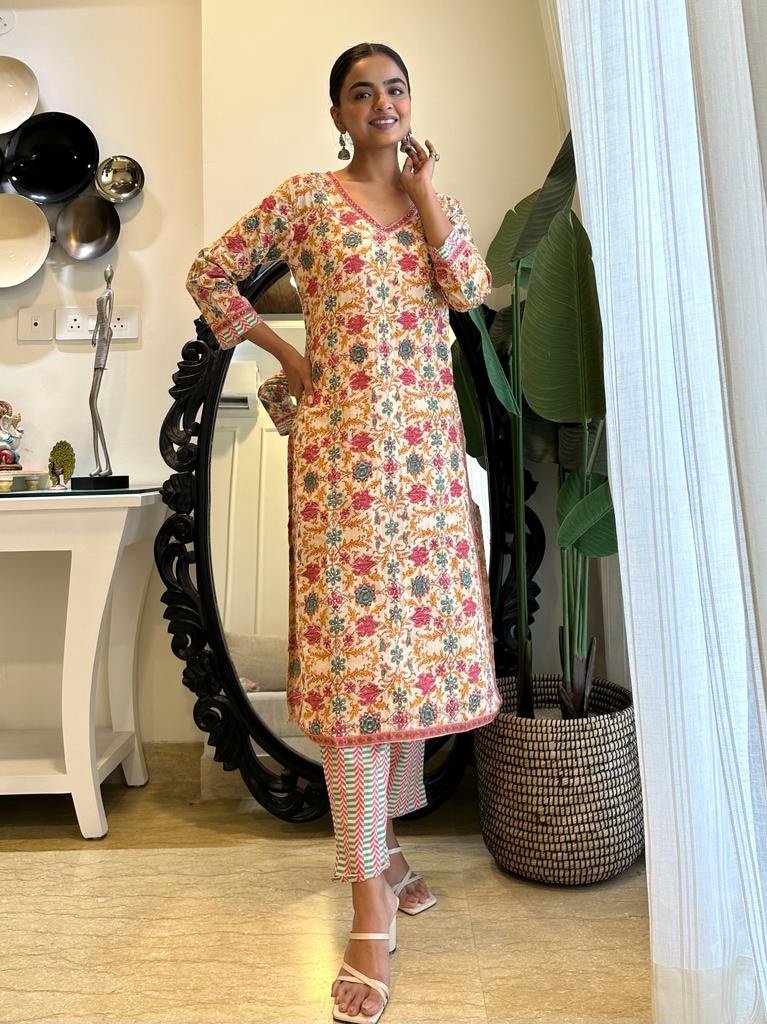 Floral Zig Zag Cotton Set