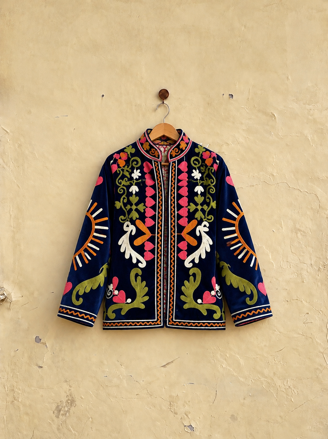 Suzani Velvet Jacket- Royal Blue