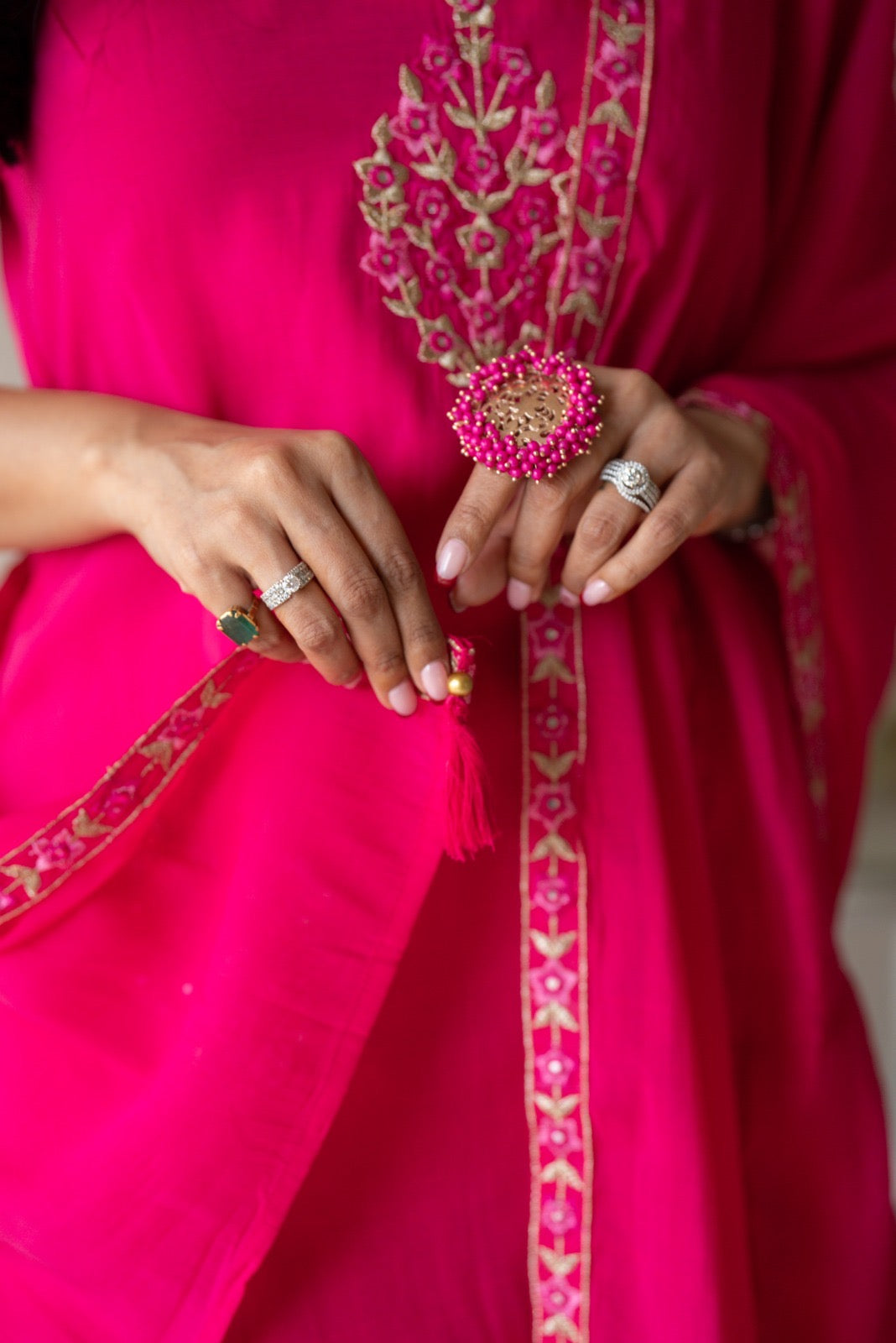 Mehieka Pink Farshi Luxe Suit