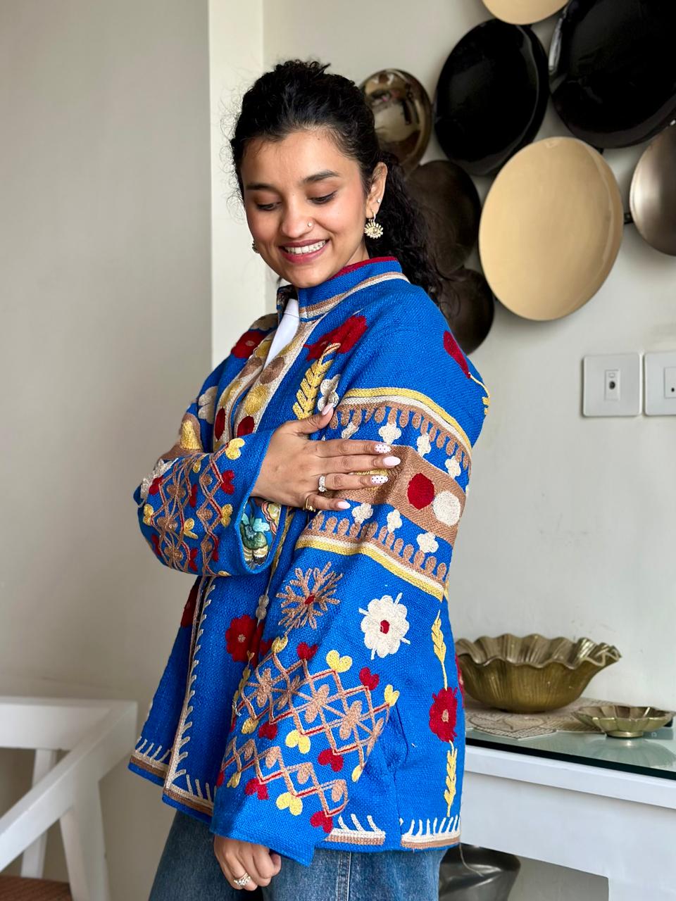 Suzani TNT Jacket- Electric Blue