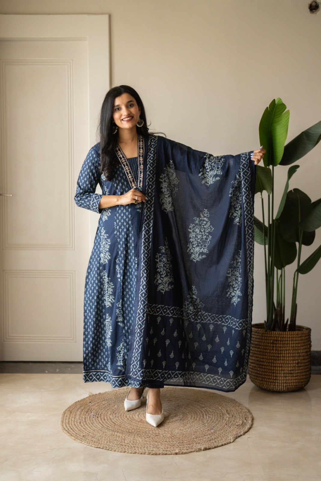 Nimya Indigo Anarkali Suit