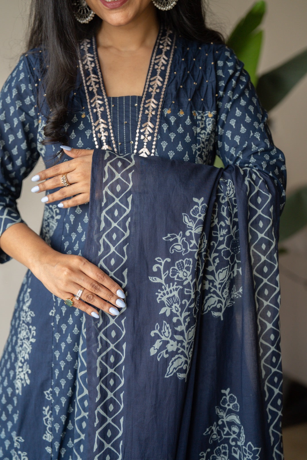 Nimya Indigo Anarkali Suit