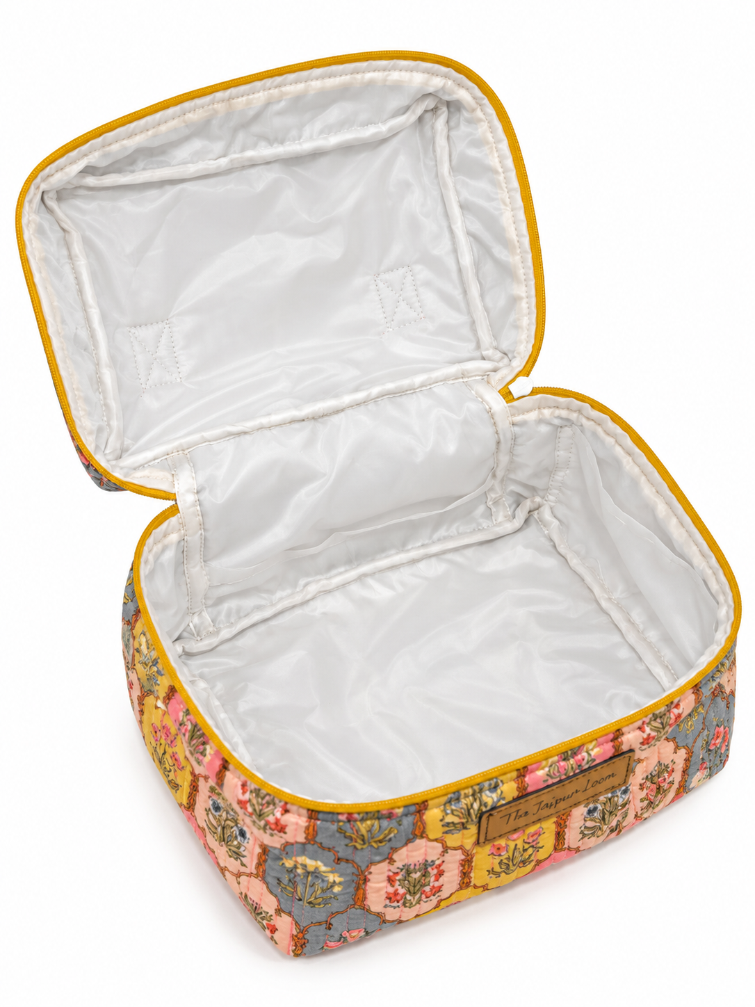 Quilted Vanity Bag- Pastel Jharoka