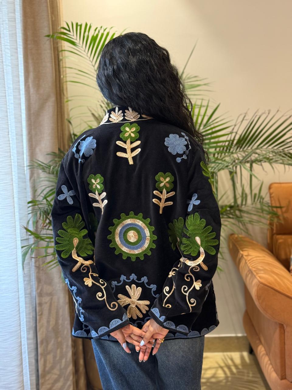 Sujani Velvet Jacket- Night