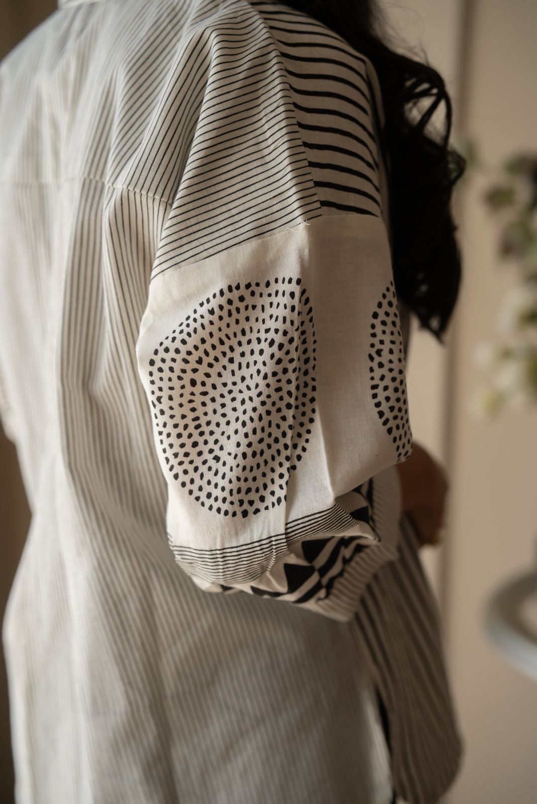 Zuka White & Black Shirt