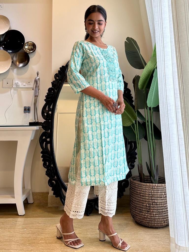 Mint Green Soft Kurta