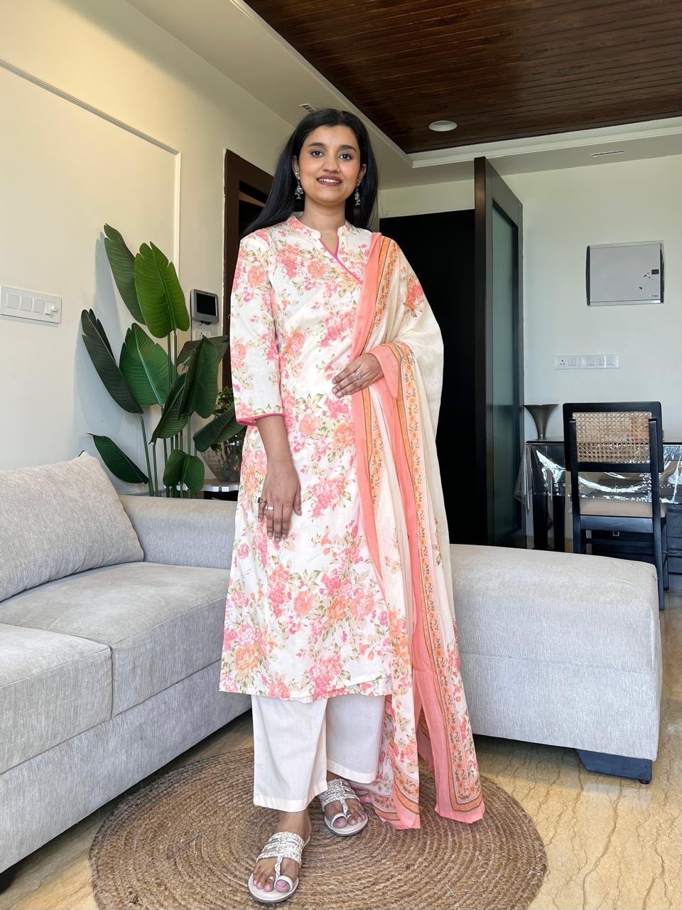 Ankaha Angrakha Cotton Suit