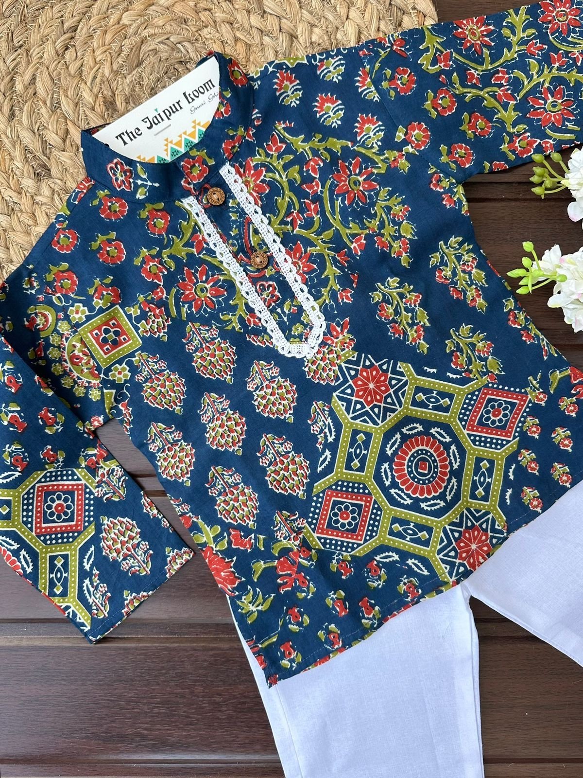 Multi Blue Kurta Set