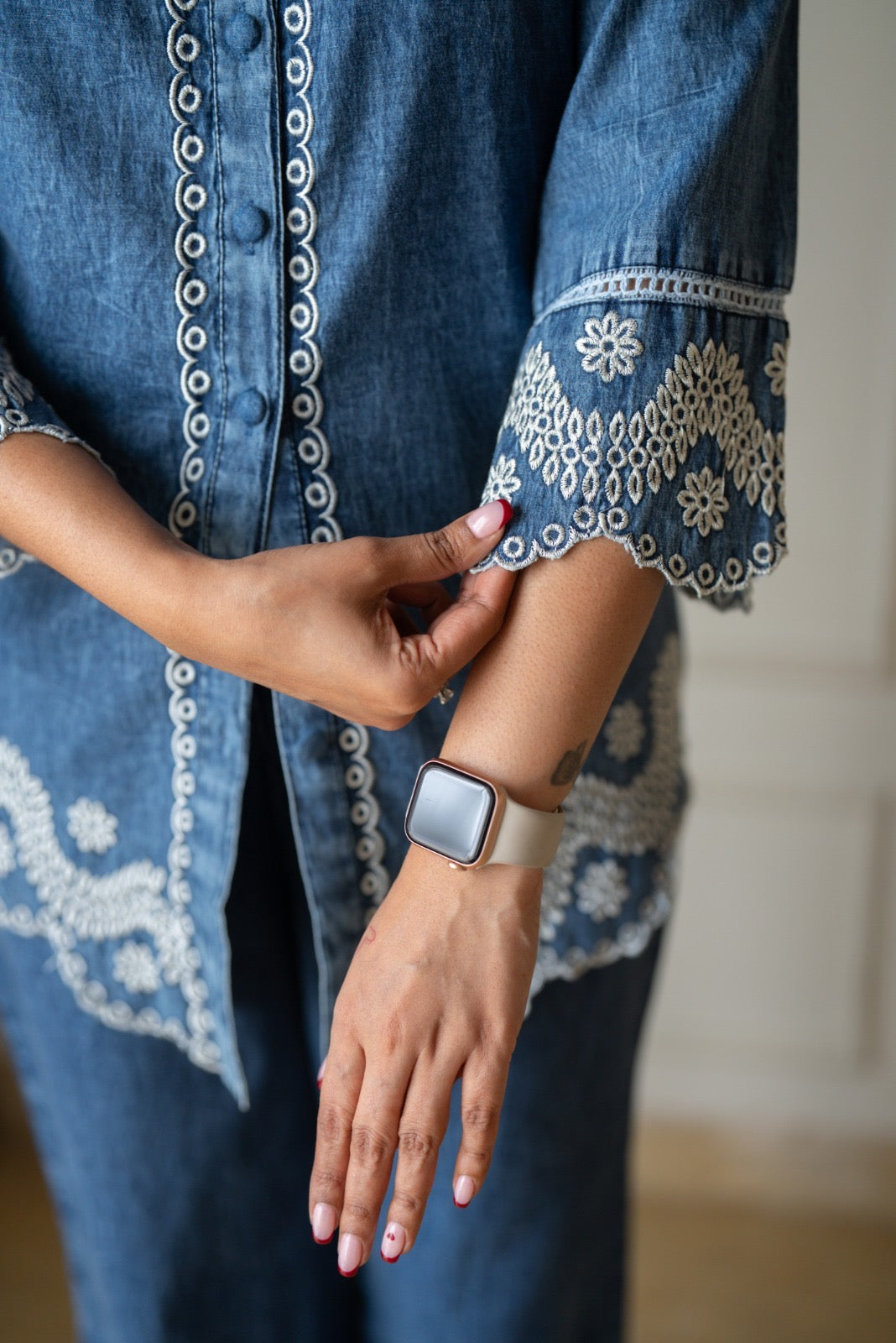 Loka Denim Shirt Coord Set