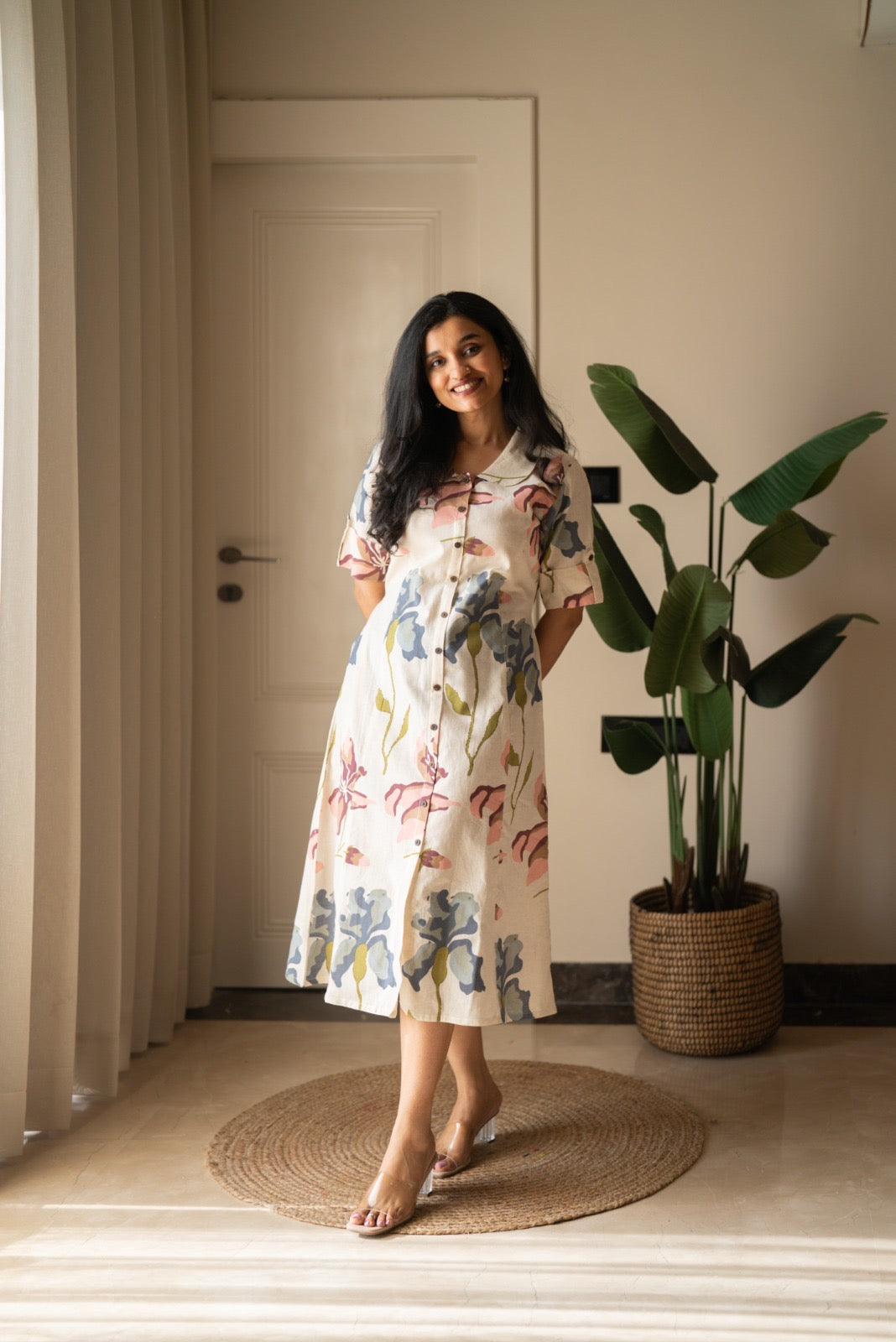Daisy Midi Cotton Dress