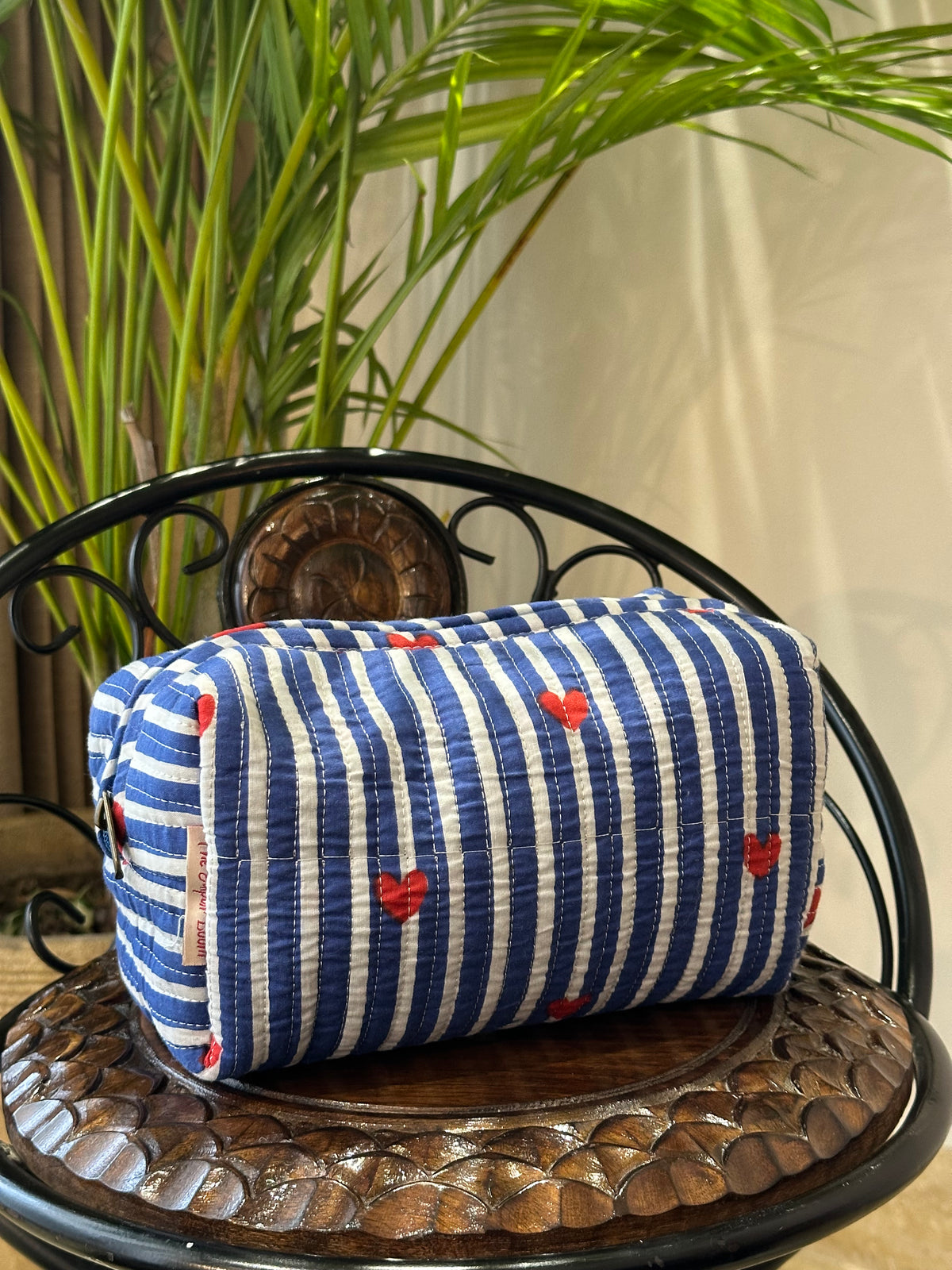 Single Pouch- Blue Stripes