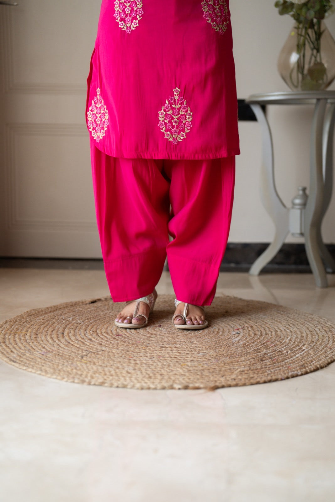 Mehieka Pink Farshi Luxe Suit