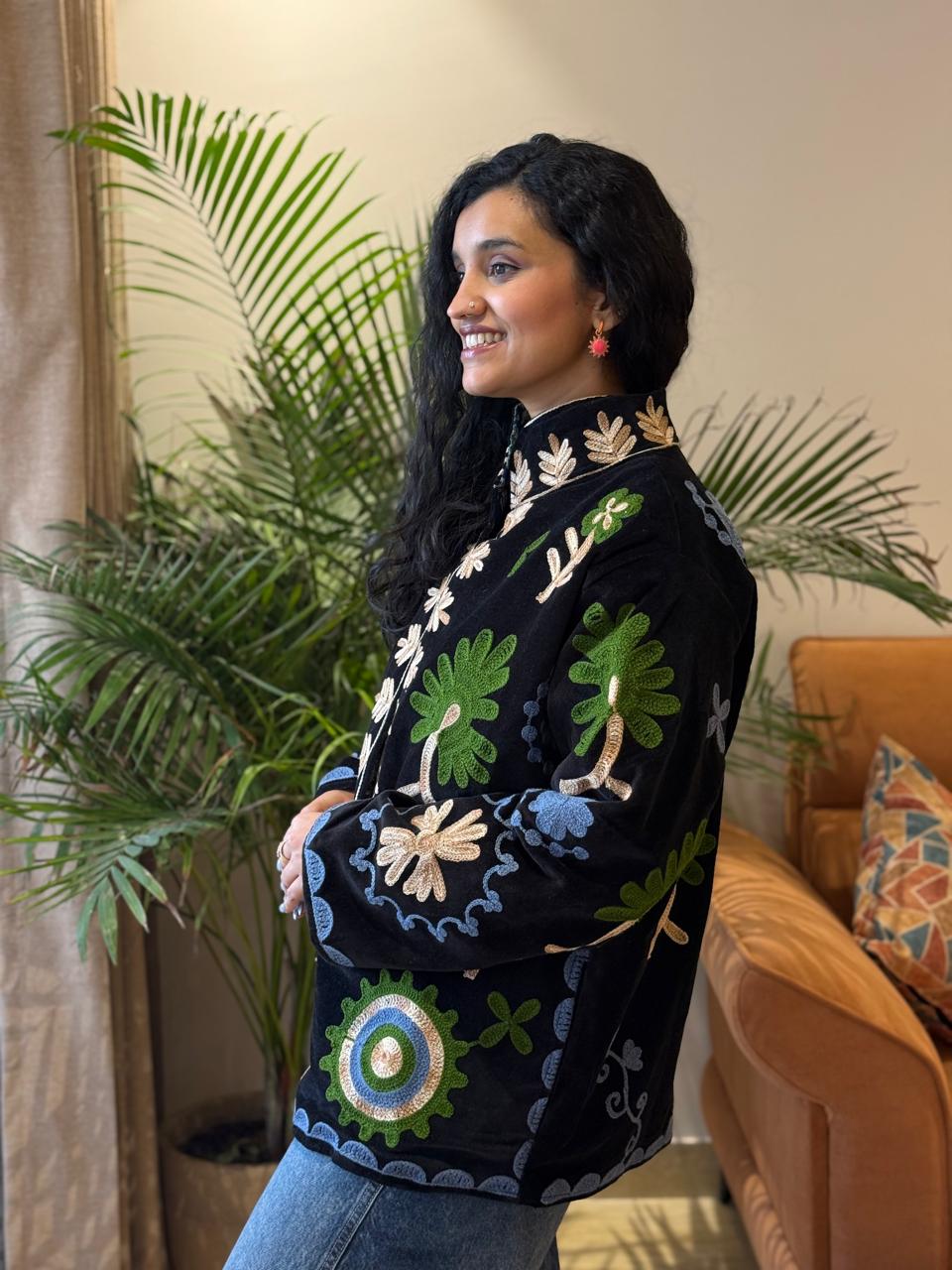 Sujani Velvet Jacket- Night