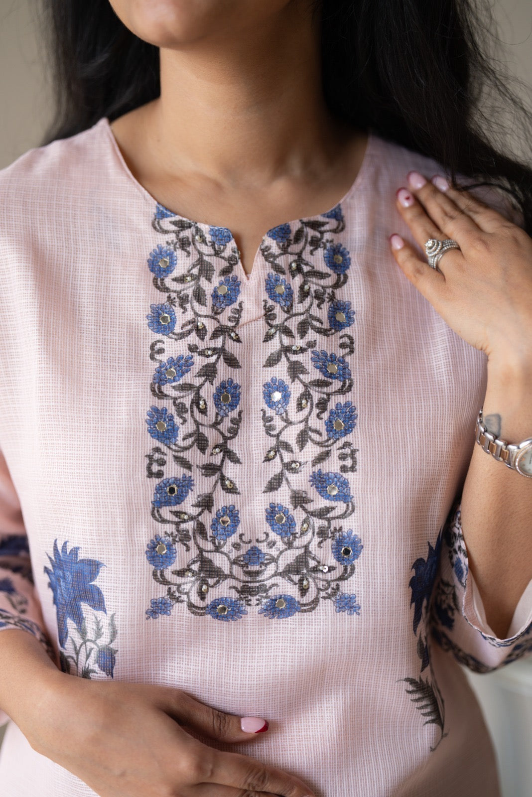 Rama Pastel Pink Kota Suit