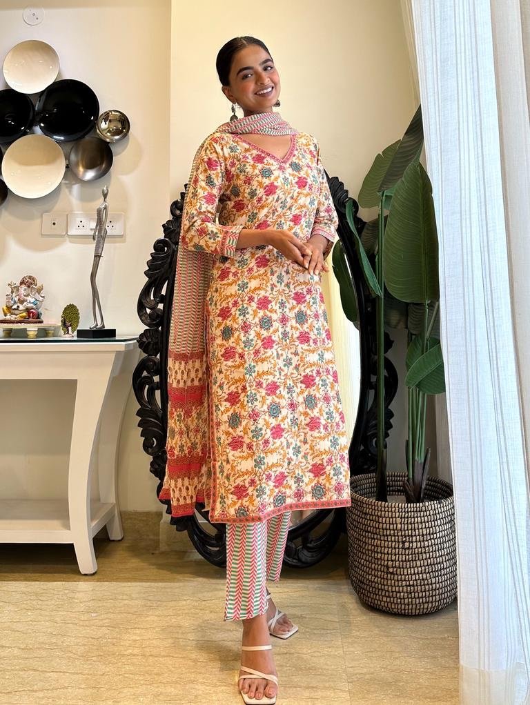 Floral Zig Zag Cotton Set