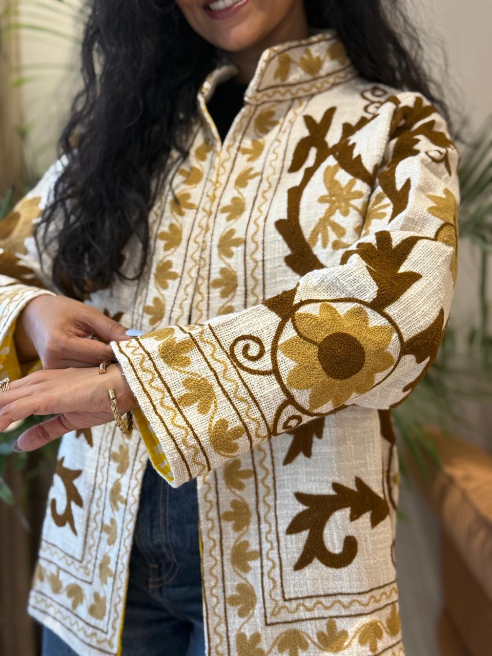 Sujani TNT Jacket- Brown Jaal