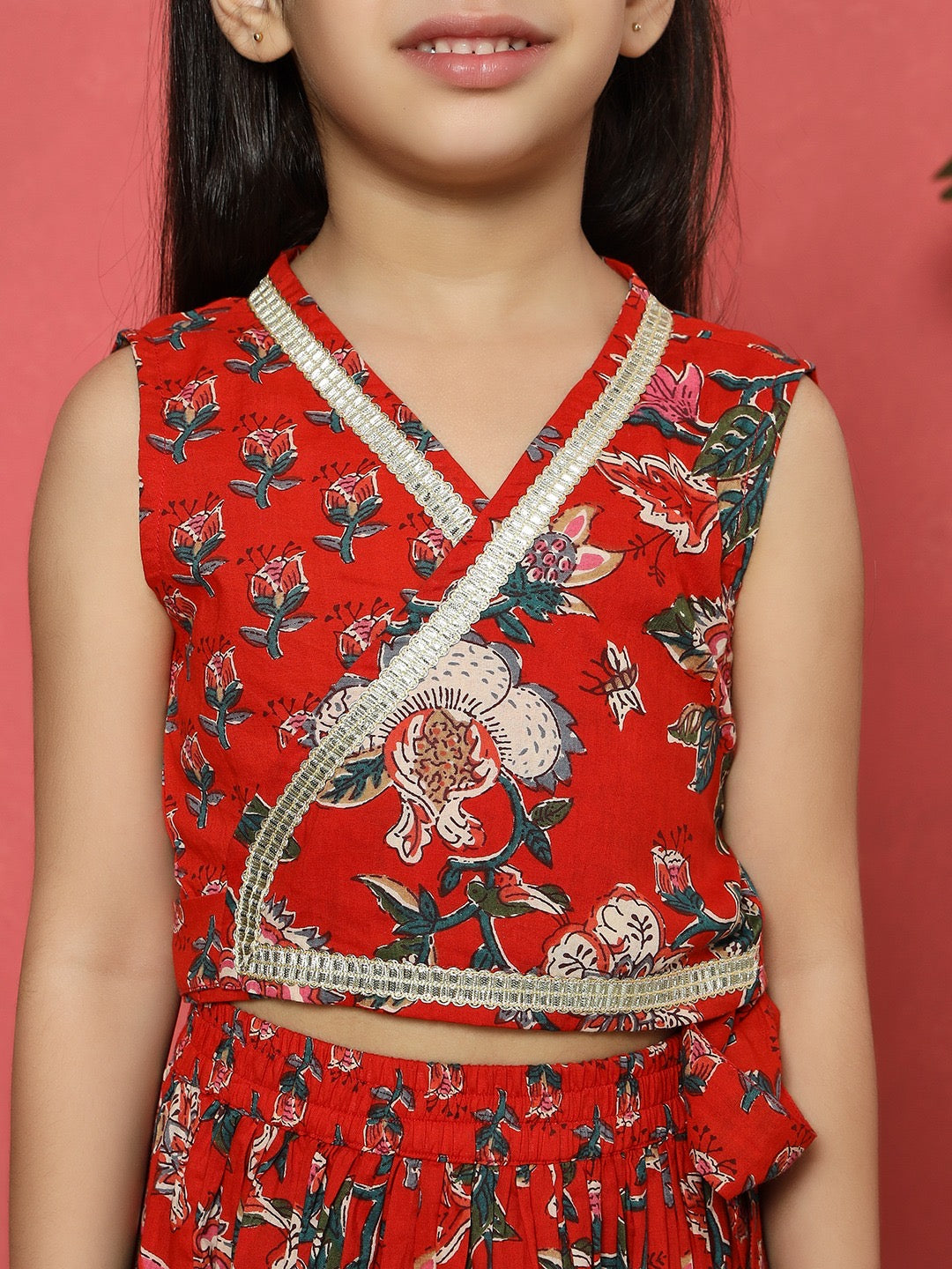 Geru Floral Girls’ Skirt Set