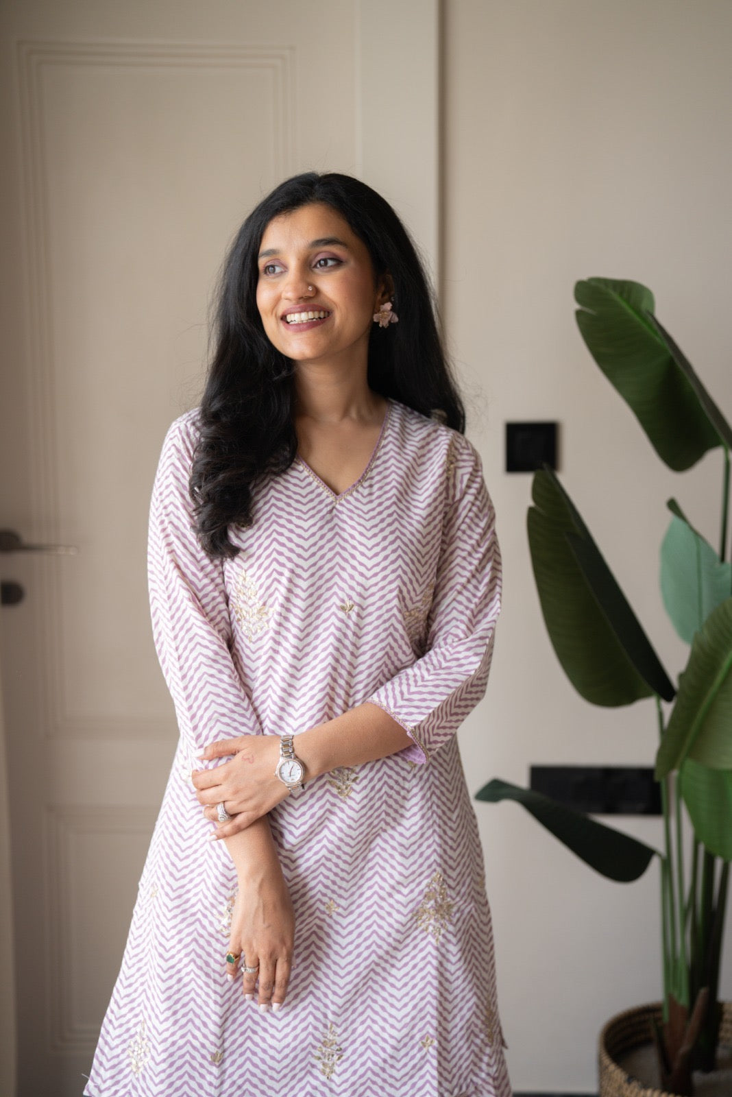 Namya Leheriya Sharara Set- Lavender