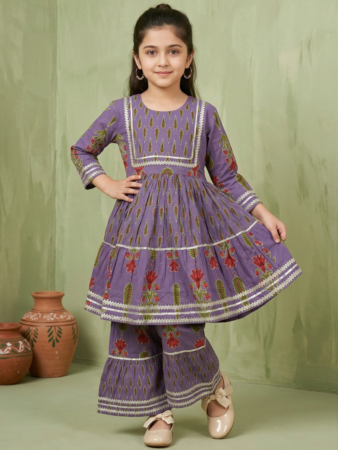 Roshni Girls’ Sharara Set